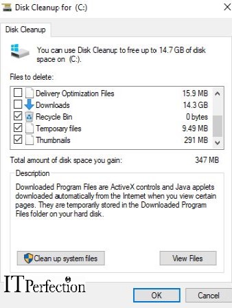 disk cleanup,itperfection,post,removal virus