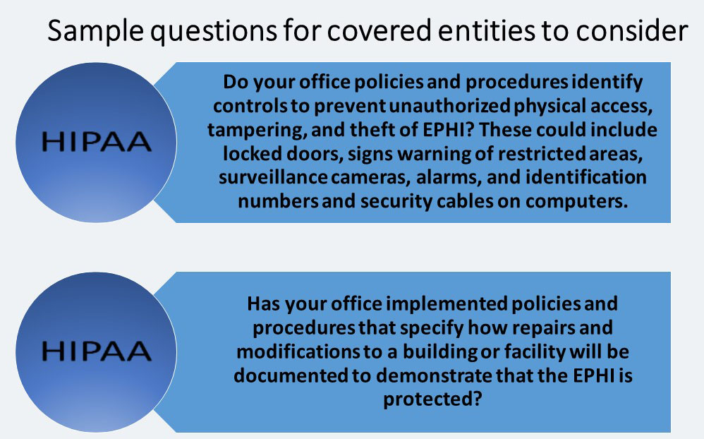 ITperfection, HIPAA, security rule, sample questions, small provider, FACILITY ACCESS CONTROLS 