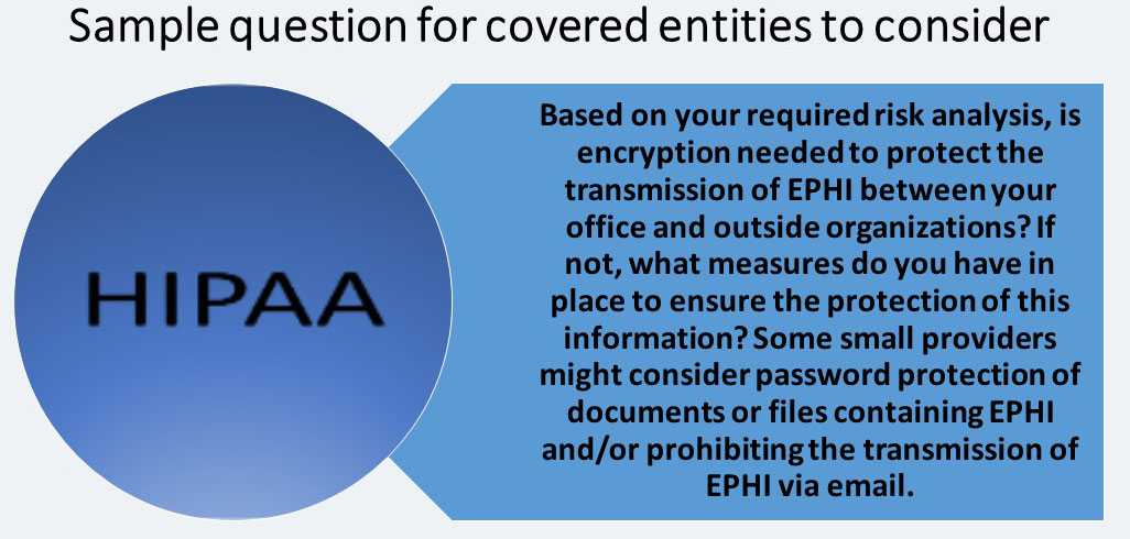 ITperfection, HIPAA, security rule, sample questions, small provider, TRANSMISSION SECURITY
