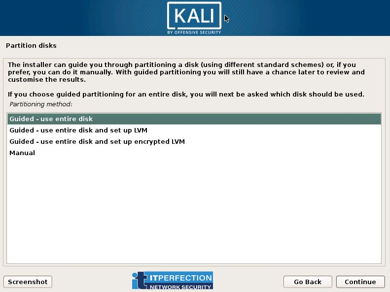 ITperfection, Kali linux, install-09