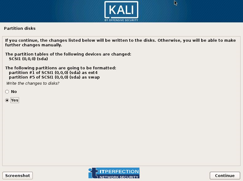 ITperfection, Kali linux, install-13