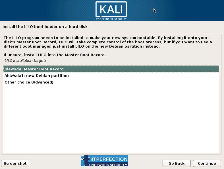 ITperfection, Kali linux, install-19